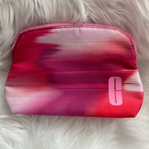 NWOT Clinique Red and Pink Cosmetic Bag